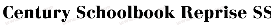 Century Schoolbook Reprise SSi Bold字体转换